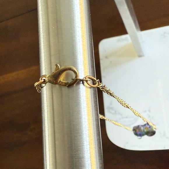 Vibrant Multicolor Heart Glass Pendant Necklace Handmade - Picture 7 of 9